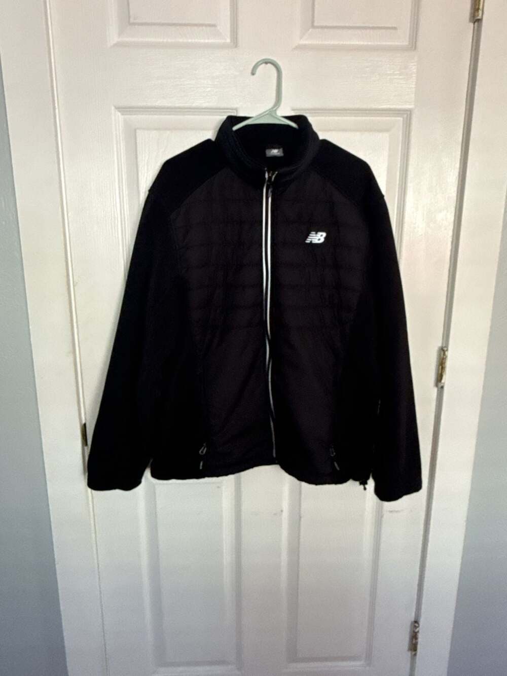 New Balance Men's Full Zip Quilted Fleece Hybrid Jacket Size L